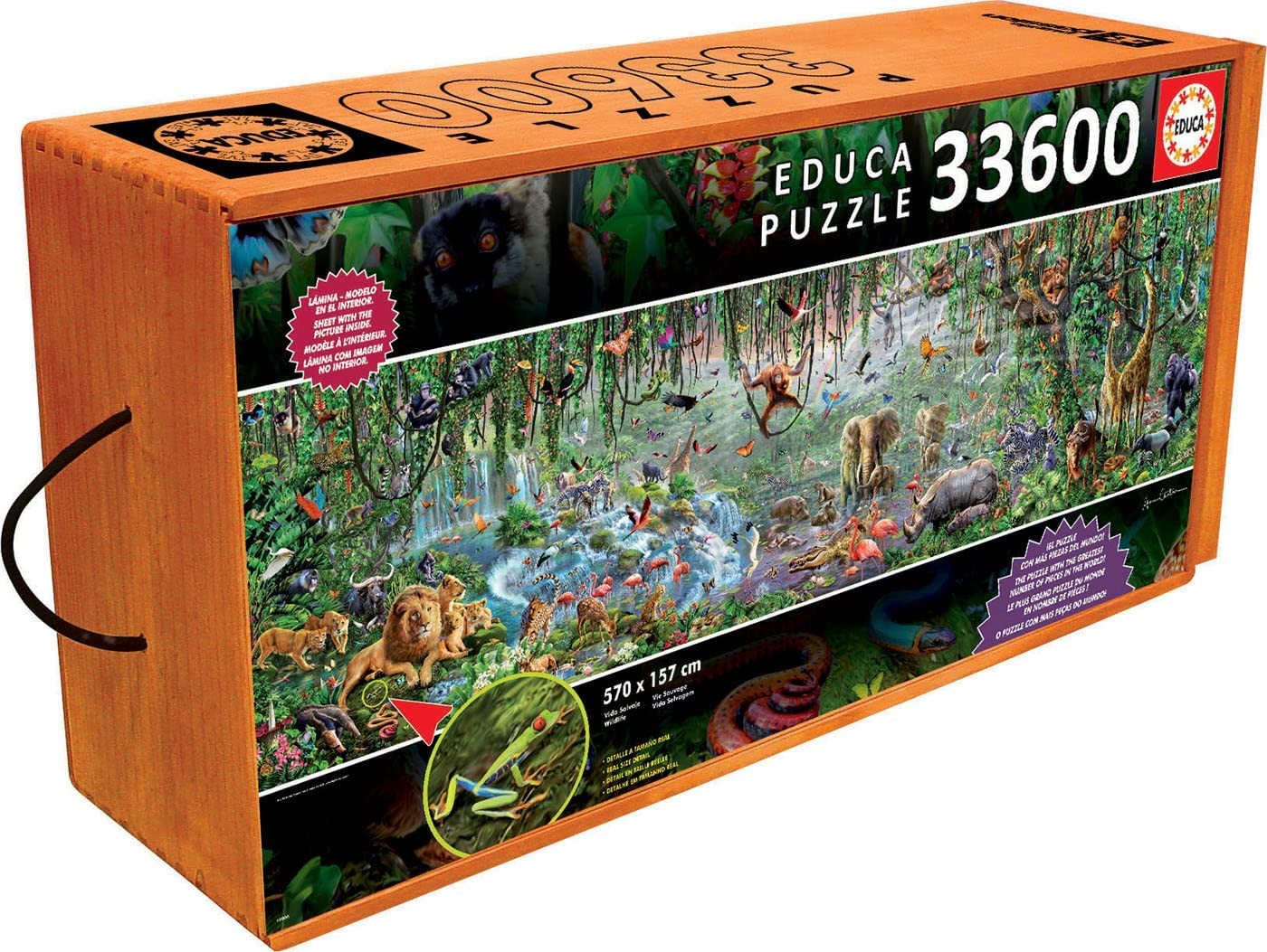 EDUCA Spain imported adult giant puzzle 33600 pieces African jungle 16066